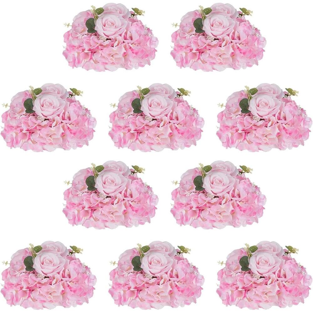 10 pc/ Wedding Centerpiece/ PINK Floral: Rose & Peony/ NEW
